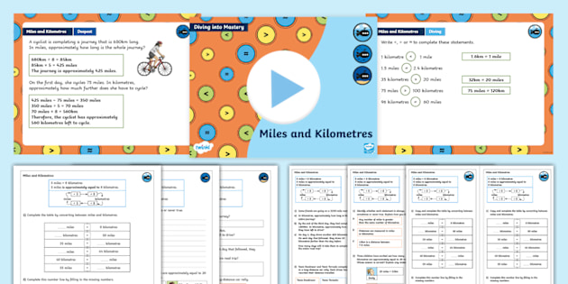 64 Km In Miles Year DiM: Step Miles And Kilometres Teaching Pack