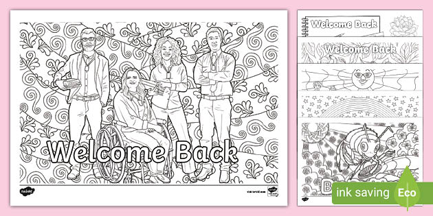 Welcome Back Colouring Sheets | Mindfulness Colouring Sheet