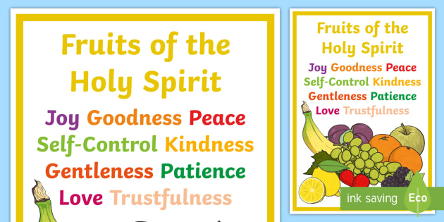 Fruits of the Holy Spirit Display Posters RE