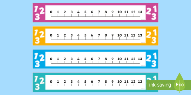 Bridging through 10 Number Lines 0 to 13 (teacher made)