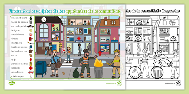 Atención y concentración: encuentra los objetos de los ayudantes de la