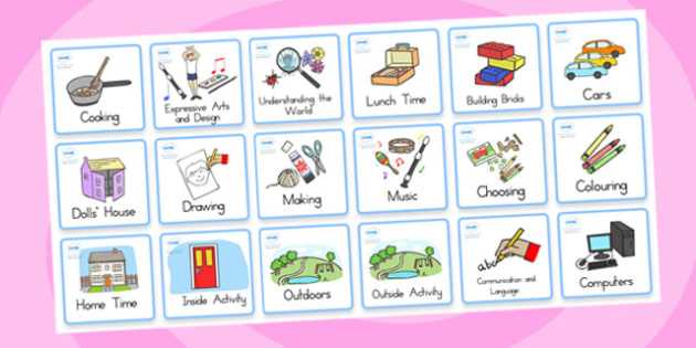 Kindergarten Visual Timetable