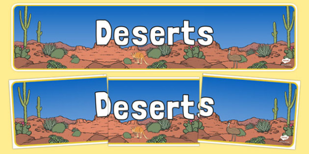 Australian Deserts Display Banner Teacher Made 2895