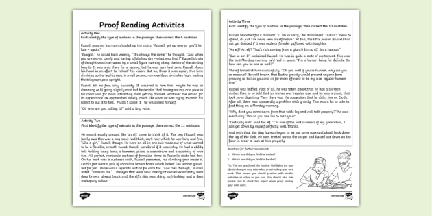 proofreading worksheets with answers pdf grade 10