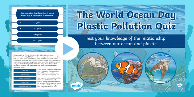 World Ocean Day Plastic Pollution Quiz