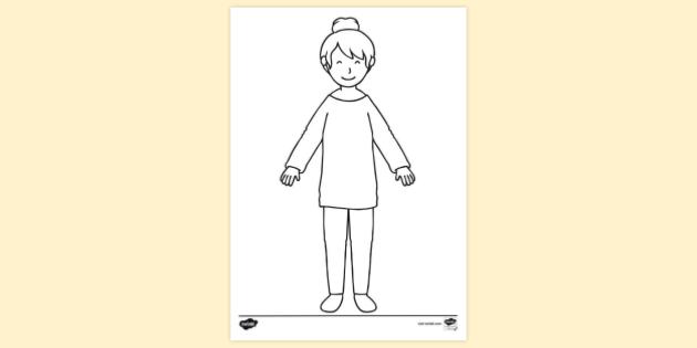 FREE! - Smiling Woman Colouring | Colouring Sheets