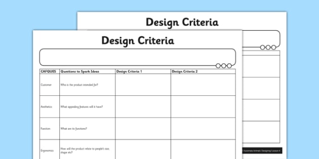 automata-animals-design-criteria-worksheet-worksheet