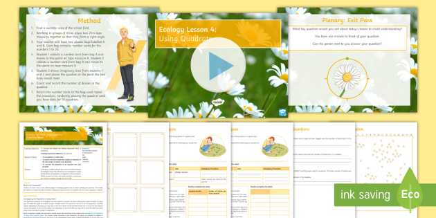 Quadrat sampling example image