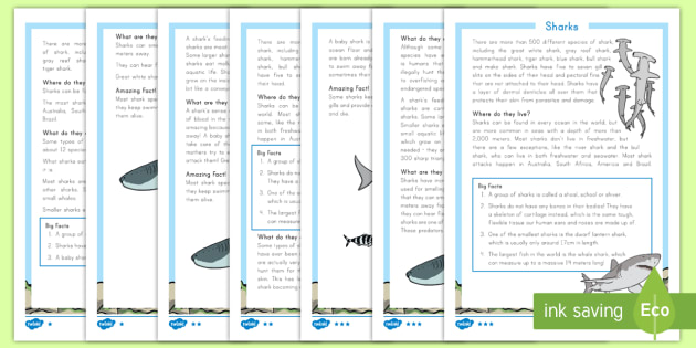 sharks-differentiated-reading-comprehension-activity-sharks-reading