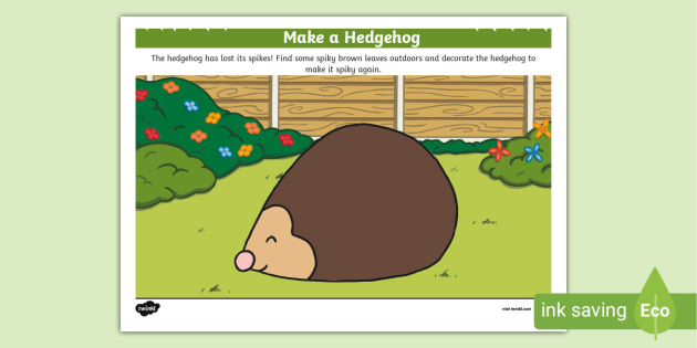 Design a Hedgehog Activities | Teaching Resources