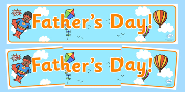 Fathers Day Display Banner Teacher Made