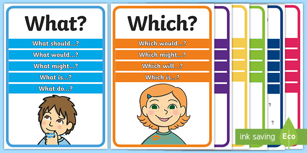 9 English Question Word Posters: Beginner ESL / ELL / Newcomer