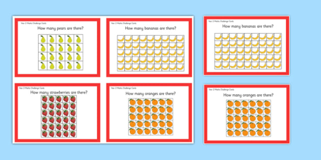 year 2 arrays activities maths challenge cards maths