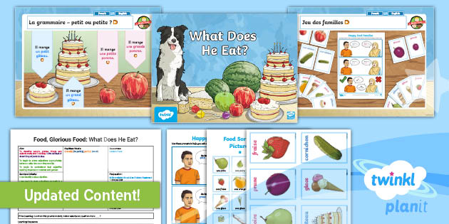 French Food Glorious Food What Did He Eat Year 3 Lesson Pack 5