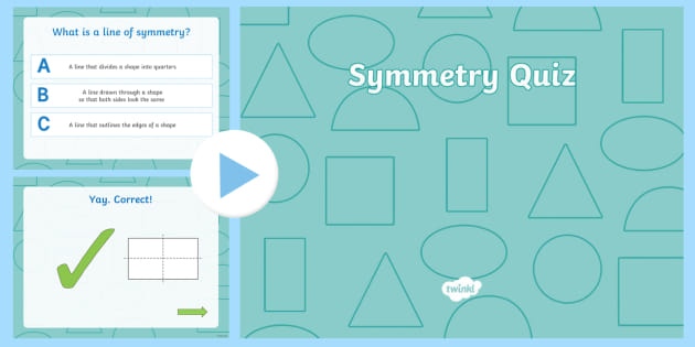 KS1 Symmetry PowerPoint Quiz - Maths Resources