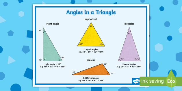 👉 Angles in a Triangle Display Poster (teacher made)