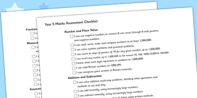Year 5 Maths Assessment Tests Pdf
