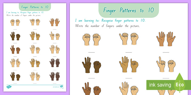 Finger Patterns to 10 (teacher made)