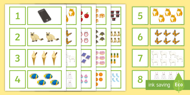 Pre-Entry Level Matching Numbers Puzzle (teacher made)