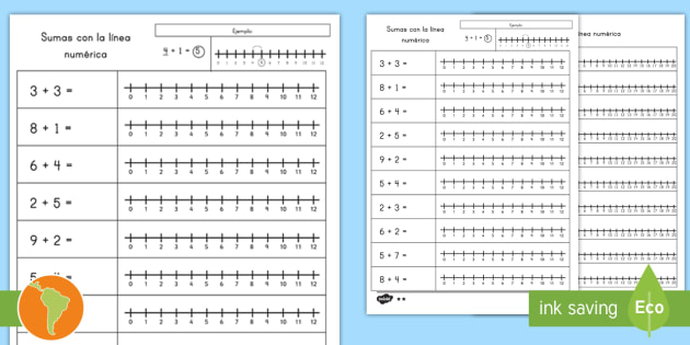 Sumas Y Restas En La Recta Numérica Para Primer Grado De 4337