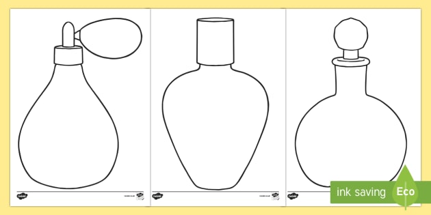 perfume bottle drawing for kids