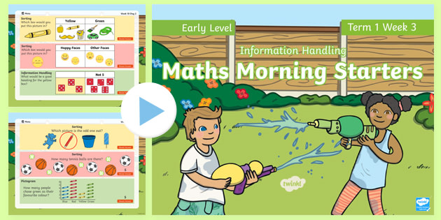 Maths Morning Starters Early Level: Term 1 Week 3 PowerPoint