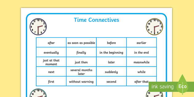 Conjunctions Of Time Ks2