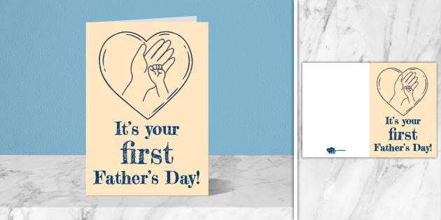 * NEW * First Father's Day Card | Twinkl Party