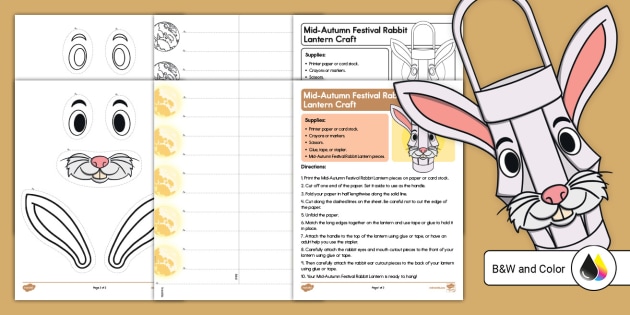 Mid-Autumn Festival Rabbit Lantern Craft (teacher made)