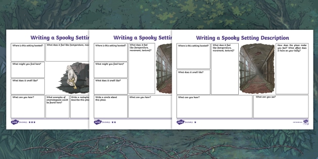 writing-a-spooky-setting-description-differentiated-worksheets