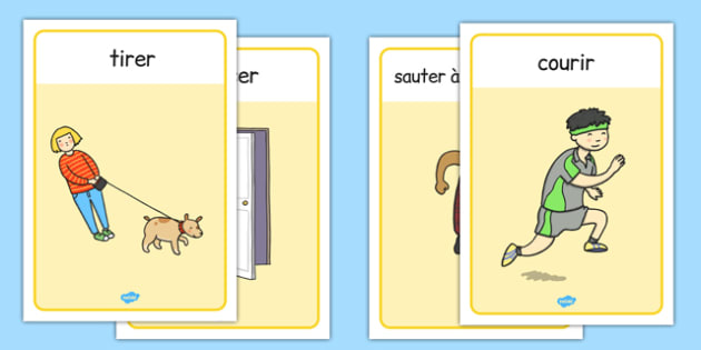 Verb Action Posters French (teacher made)