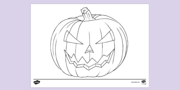 FREE! - Printable Pumpkin Colouring Page | Colouring Sheets