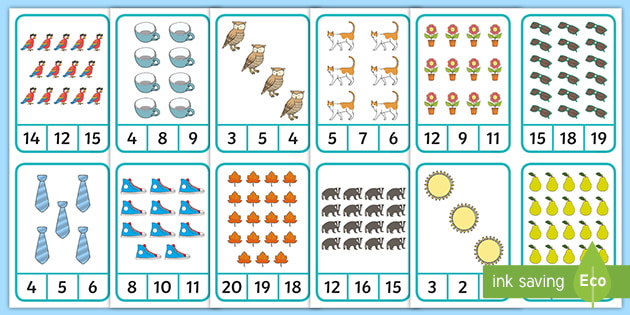 number recognition games 1 20 primary resource