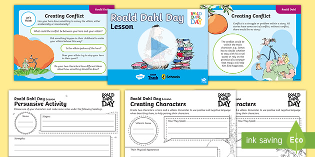 UKS2 Roald Dahl Day Lesson Activity Pack