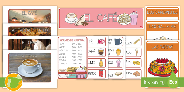Pack de juego educativo de rol: La cafetería - Twinkl