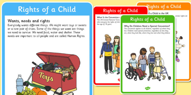 Rights of a Child Poster Pack (teacher made)