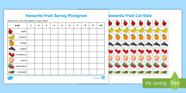 year handwriting 2 assessment fruit,   Fruit pictogram favourite Favourite Pictogram