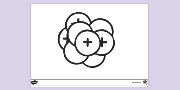 FREE! - Nucleus Diagram Colouring Sheet (teacher made)