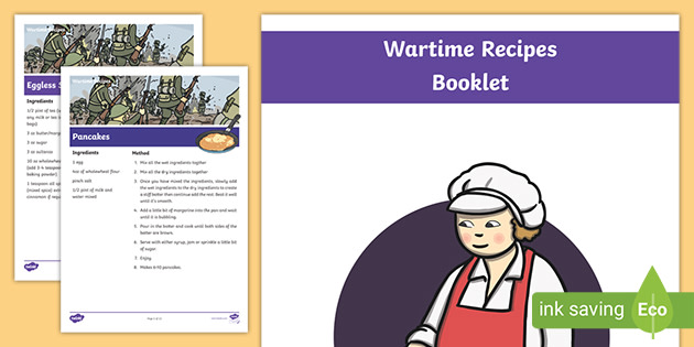 Free Wartime Recipe Booklet