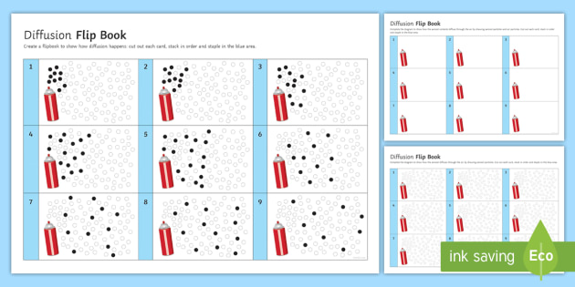 Diffusion Flip Book Differentiated Worksheet Activity Sheets