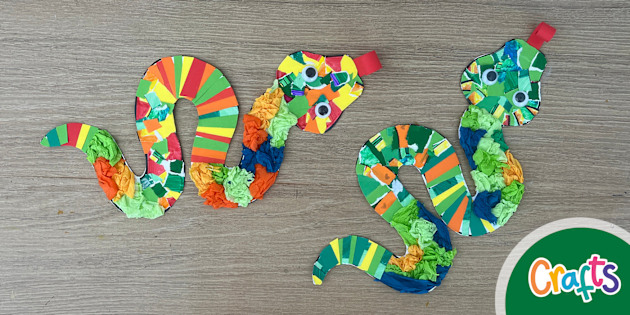 Snake Collage Craft