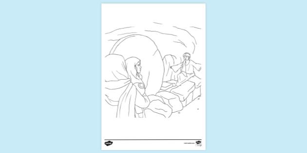 Free Resurrection Colouring Page | Colouring Sheets