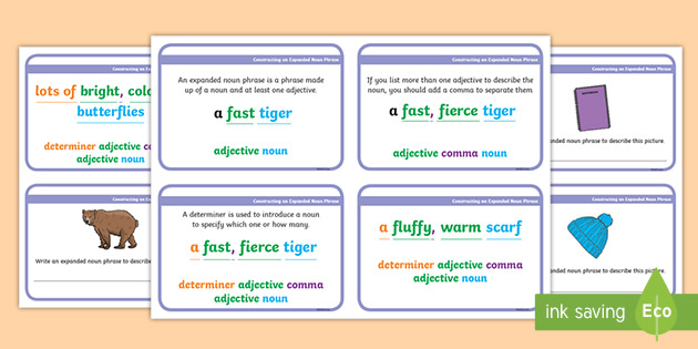 KS1 Constructing Expanded Noun Phrases Primary Resources