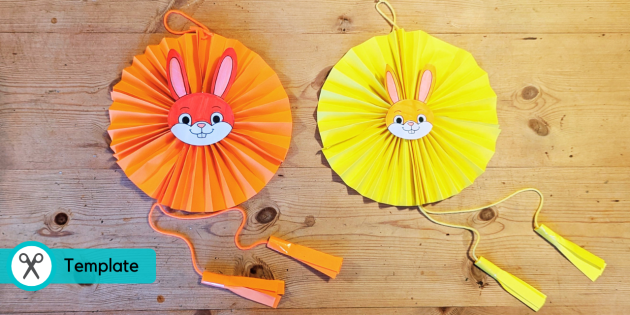 Paper Fan Decoration | Year of the Rabbit Crafts - Twinkl