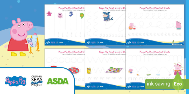 Peppa Pig: Pencil Control Sheets