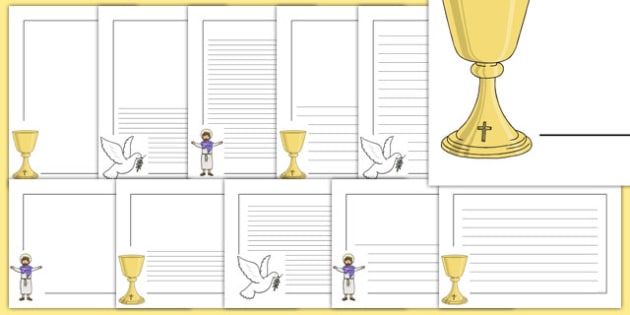 First Holy Communion Page Borders