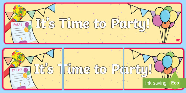 Free Birthday Display Banner Teacher Made
