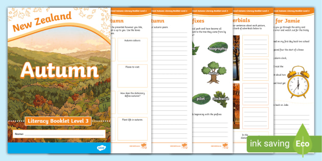 Level 3 Autumn Literacy Activity Booklet (Teacher-Made)