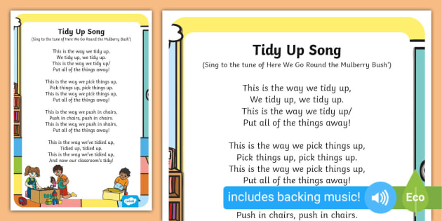 Tidy Up Song For Nursery and EYFS - Tidy Up Music EYFS