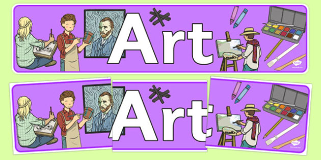 Art Display Banner Teacher Made
